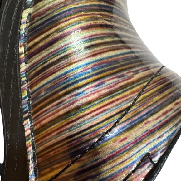 Dansko Women’s Multicolor Patent Leather Professional Clogs Size 37 (US 6.5-7) - Picture 7 of 10